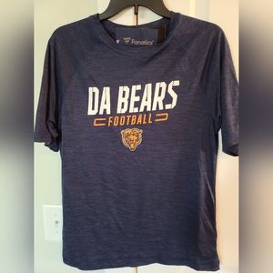 Majestic Chicago "Da" Bears NFL Tee Shirt Mens Size Medium, 100% Polyester